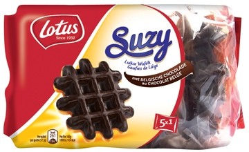 Lotus Suzy luikse choco wafel pak van 5 stuks (10x)