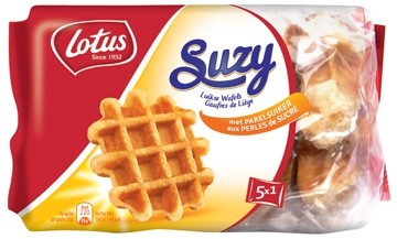 Lotus Suzy luikse wafel pak van 5 stuks (10x)