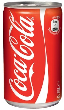 Coca Cola regular 15 cl tray van 24 blikjes (2 trays )