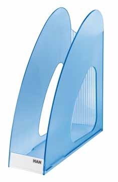 Han tijdschriftenhouder Twin transparant blauw PAK3
