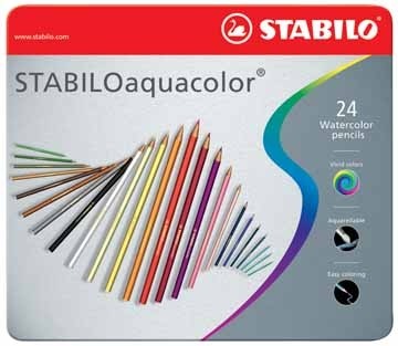 Stabilo kleurpotlood Aquacolor 24 potloden