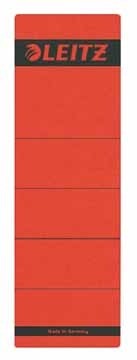 Leitz rugetiketten ft 6,1 x 19,1 cm, rood PAK10