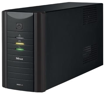 Trust UPS-voedingsbescherming met overspanningsbeveiliging, 800 VA