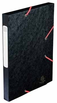 Exacompta Elastobox Cartobox rug van 2,5 cm, zwart, 5/10e kwaliteit