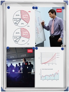 Nobo Vitrine binnenvitrine, voor 2 x ft A4 (ft 51 x 37 x 2,2 cm)