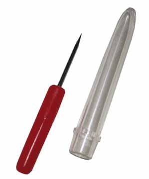 Bouhon priknaald priknaald 6,5 cm met bescherming, kunststof handvat