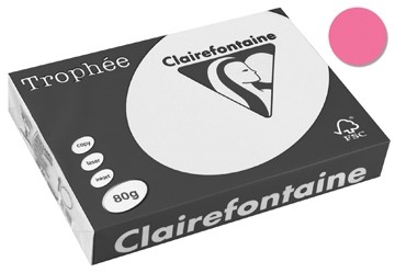 Clairefontaine gekleurd papier Trophée Pastel A4 felroze