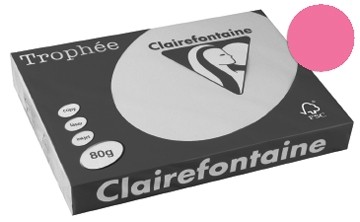 Clairefontaine gekleurd papier Trophée Pastel A3 felroze