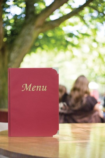 Securit menukaart Basic ft A4, bordeaux 