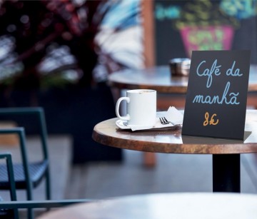 Securit tafelkrijtbord L-vorm ft A5, pak met 3 stuks