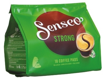 Douwe Egberts Senseo STRONG, zakje met 18 koffiepads