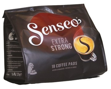 Douwe Egberts Senso koffie pads extra strong zakje met 18 pads