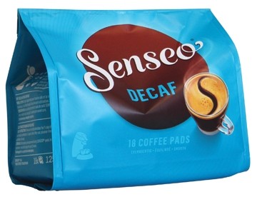 Douwe Egberts Senseo DECAF, zakje met 18 koffiepads