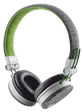 Trust UR Fyber headset voor smartphones, tablets en lapto s, grijs en groen