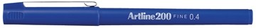 Fineliner Artline 200 blauw