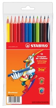 Stabilo kleurpotlood Trio 12 potloden