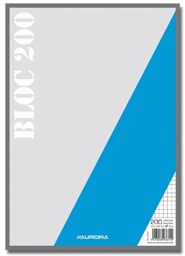 Kladblok ft 21 x 29,7 cm (A4), geruit 5 mm  Pak van 5 stuks