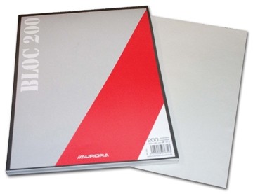 Kladblok ft 21 x 29,7 cm (A4), effen pak van 5 blokken