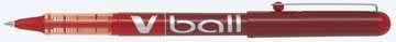 Pilot roller V-Ball V5 en V7 V5, schrijfbreedte: 0,3 mm, punt: 0,5 mm, rood