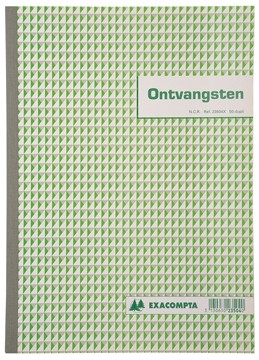 Exacompta ontvangsten, ft 29,7 x 21 cm, Nederlandstalig, dupli (2 x 50 vel)