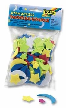 Folia mosgummi figuren manen en sterren