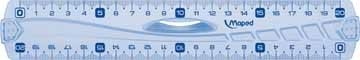 Maped decimeterLiniaal Meetlat Geometric dubbele decimeter, 20 cm