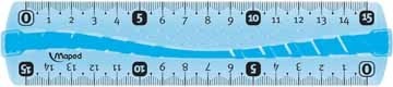 Maped Liniaal Meetlat onbreekbaar 15 cm, met dubbele graduatie