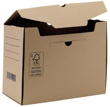 Transfer archiefdoos, ft A4, rug van 15 cm, bruin