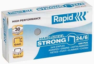 Rapid Nietjes 24/6, gegalvaniseerd, doos van 1.000 nietjes