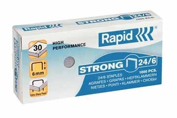 Rapid Nietjes 24/6, gegalvaniseerd, doos van 1.000 nietjes