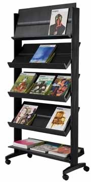 Paperflow Mobiele folderhouder zwart