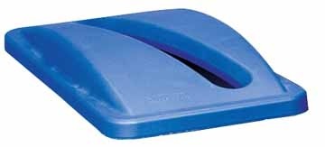 Rubbermaid deksel voor afvalcontainer Slim Jim voor papier, blauw