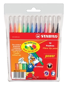 Stabilo viltstift Power 12 stiften