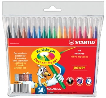 Stabilo viltstift Power 18 stiften
