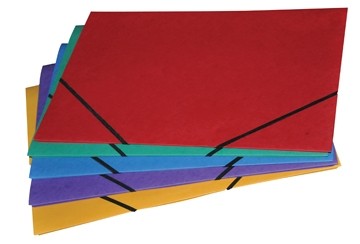 Elastomap ft 28 x 38 cm (voor ft folio), met kleppen, geassorteerde kleuren PAK10