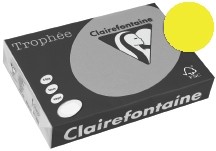 Clairefontaine Gekleurd papier Trophée Intens A3 fluo geel