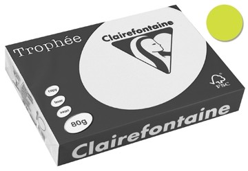 Clairefontaine gekleurd papier Trophée Intens A4 fluogroen