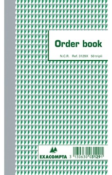 Exacompta orderbook, ft 17,5 x 10,5 cm, tripli (3 x 50 vel)