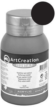 Talens Acrylverf ArtCreation Essentials ivoorzwart