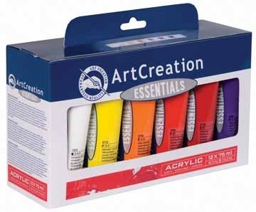 Talens acrylverf ArtCreation Essentials set van 12 tubes in geassorteerde kleuren