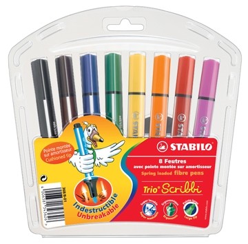 Stabilo viltstift Trio Scribbi