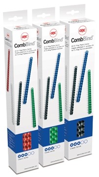 GBC bindruggen CombBind rug 12,5 mm (rond), doos van 25, wit