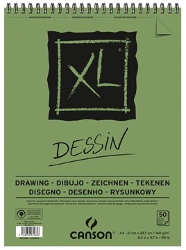 Canson tekenblok XL 160g/m&² ft A4, 50 vel