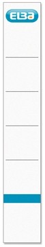 Elba rugetiketten, rug van 5 cm, ft 19x3,4 cm, wit pak van 10 stuks