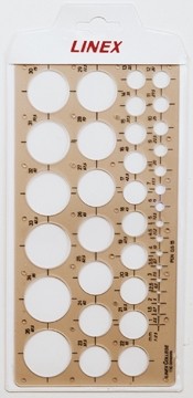 Linex cirkelsjabloon 1 - 35 mm