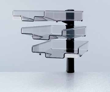 Styro Brievenbakje met 3 brievenbakjes, zwart