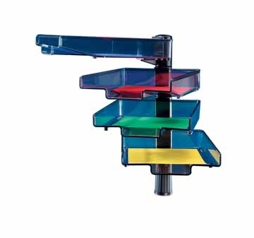 Styro Brievenbakje met 4 brievenbakjes, lichtgrijs