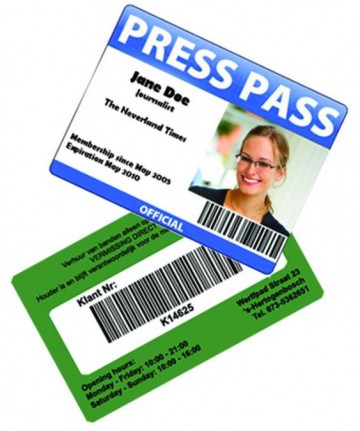 Lamineer Badge / ID card 67x97mm 125mic Per 100