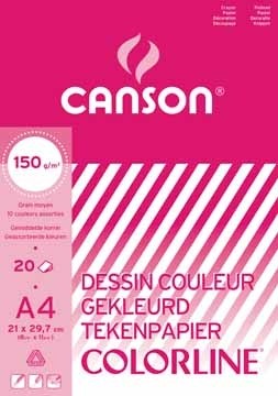 Canson gekleurd tekenpapier Colorline
