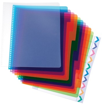 Tabbladen Poly Dividers 5 delige set